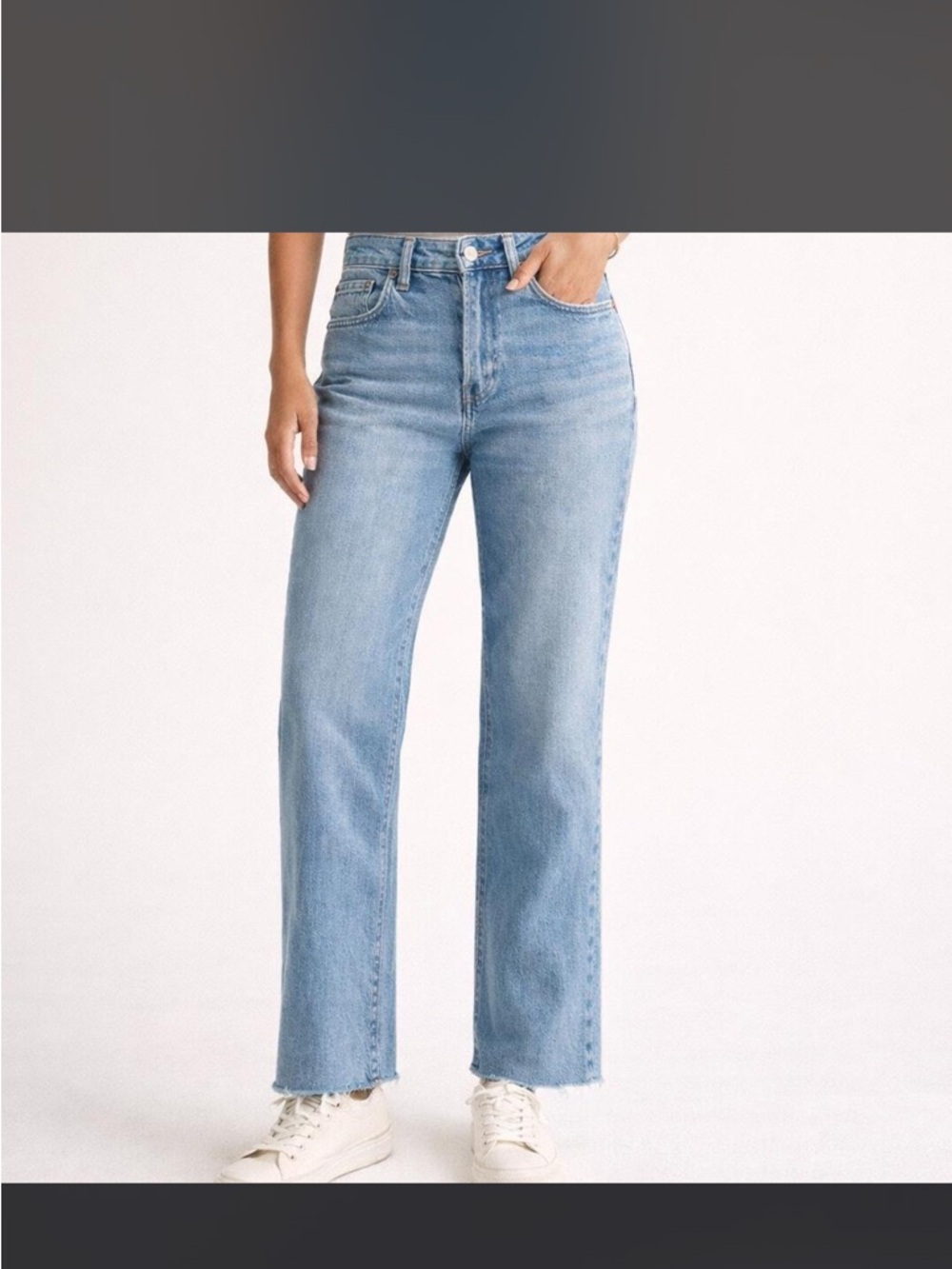 Abercrombie and Fitch Curve Love Mid Rise 90s Straight Jean Sz 2R